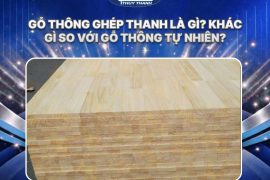 Gỗ thông ghép thanh là gì? Khác gì so với gỗ thông tự nhiên?