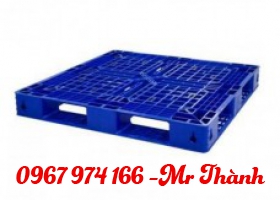 Pallet nhựa xanh - 1100x1100x125mm