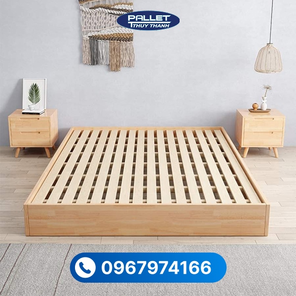 Chất liệu gỗ thông có độ bền ổn định, đảm bảo sự chắc chắn khi sử dụng đúng kỹ thuật