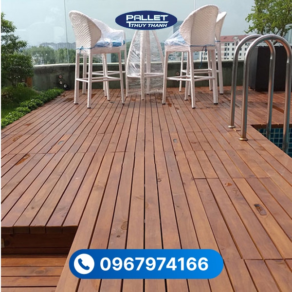 Sản phẩm gỗ thông biến tính được ứng dụng trong nội thất và ngoại thất 