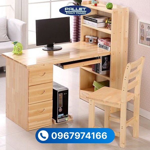 Mẫu gỗ thông làm bàn ghế hiện đại, giá thành hợp lý và dễ dàng thi công, lắp đặt.