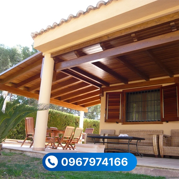 Tỷ lệ cong vênh cần cân nhắc khi dùng gỗ thông làm mái che