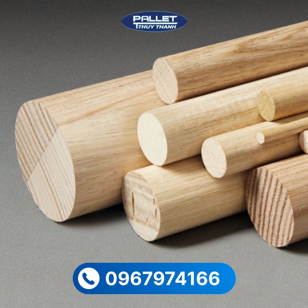 Gỗ thông tròn dễ gia công, tiện lợi cho các hạng mục trang trí và kết cấu