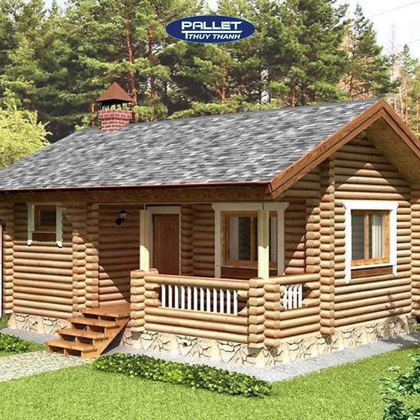 gỗ thông làm nhà gỗ