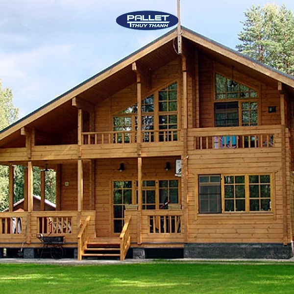 gỗ thông làm nhà gỗ