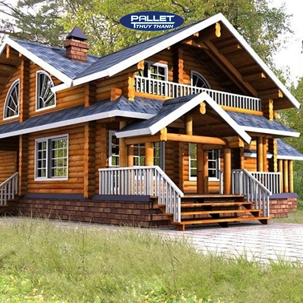 gỗ thông làm nhà gỗ