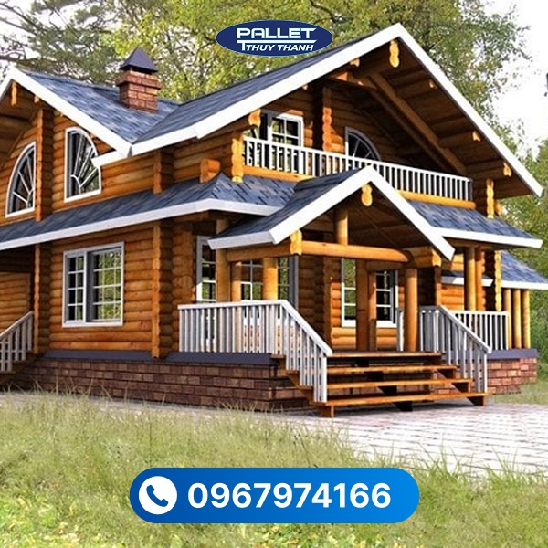 gỗ thông làm nhà gỗ