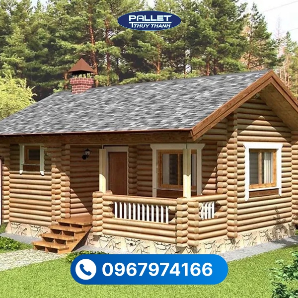 gỗ thông làm nhà gỗ