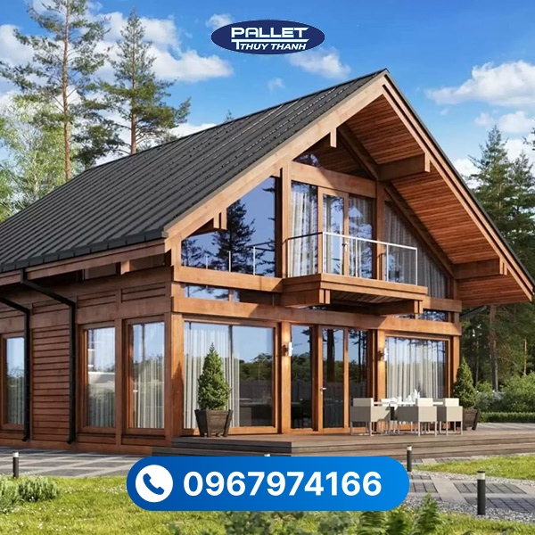 gỗ thông làm nhà gỗ