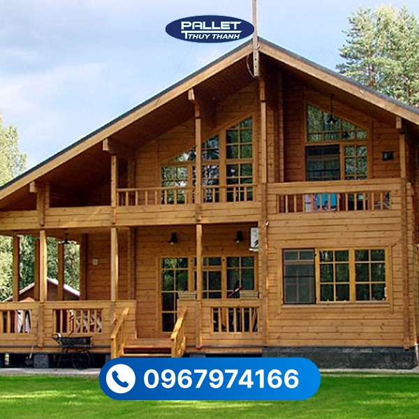 gỗ thông làm nhà gỗ