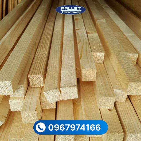Thanh gỗ thông dài 2m